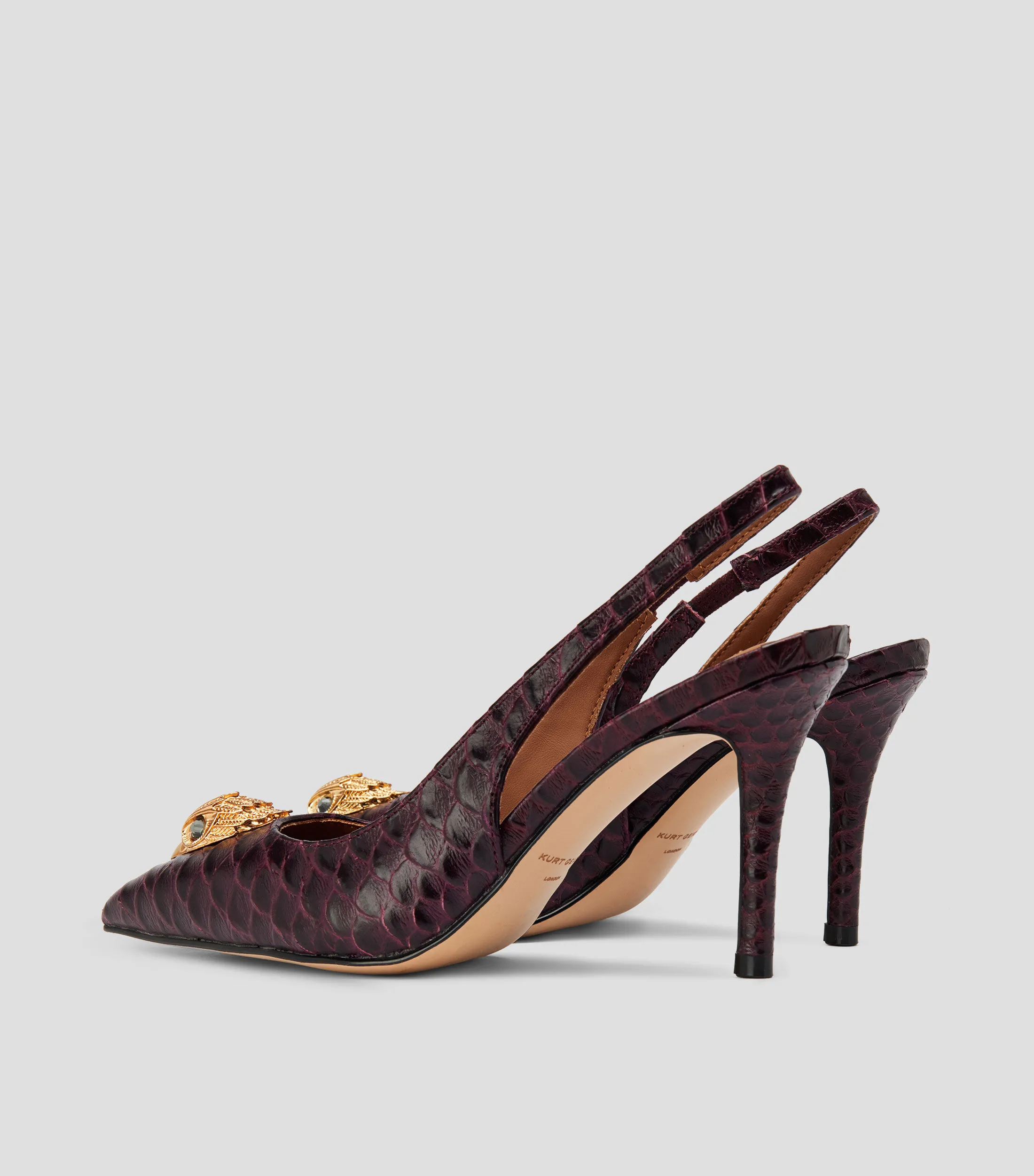 Kurt Geiger Zapatillas Slingback Belgravia con tacón alto delgado Mujer